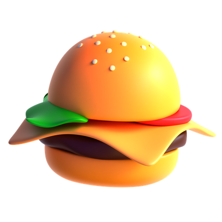 Cheese Burger  3D Icon