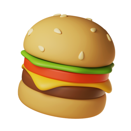 Cheese Burger  3D Icon