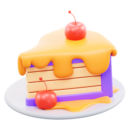 チーズケーキ  3D Icon