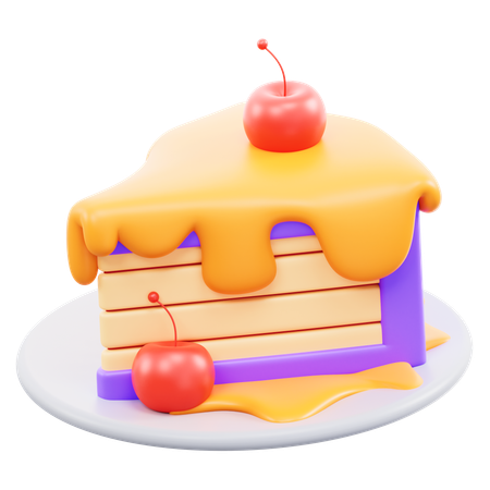 Cheese Cake  3D Icon