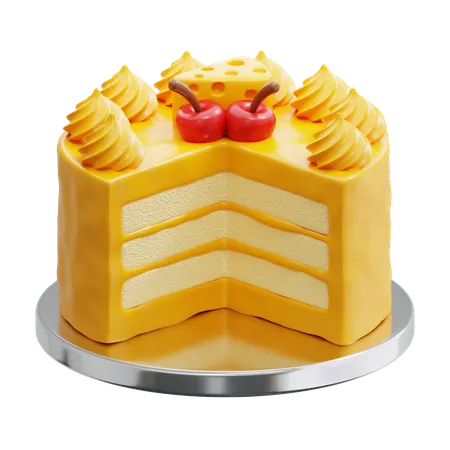 Cheese Cake  3D Icon