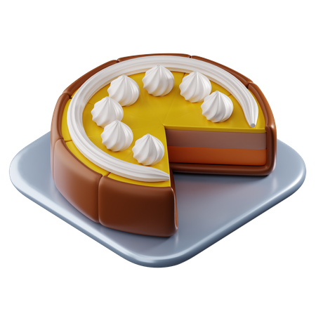 Cheese Cake  3D Icon