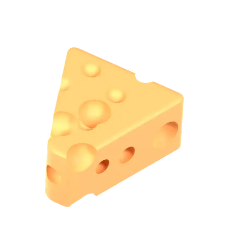 Cheese 3 D Illustration Good For Food Design 3D Icon