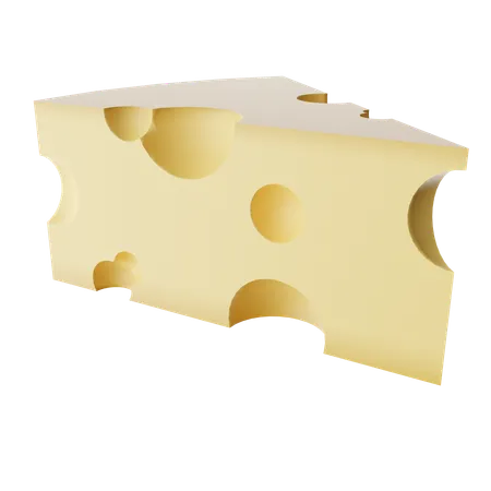 Cheese Cube  3D Icon