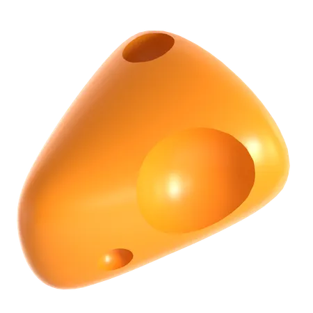 Cheese Cube  3D Icon