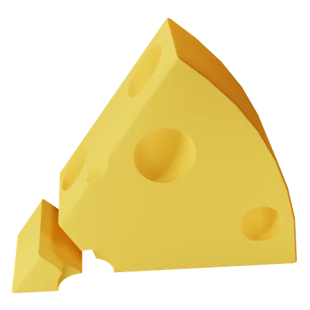 Cheese Cube  3D Icon