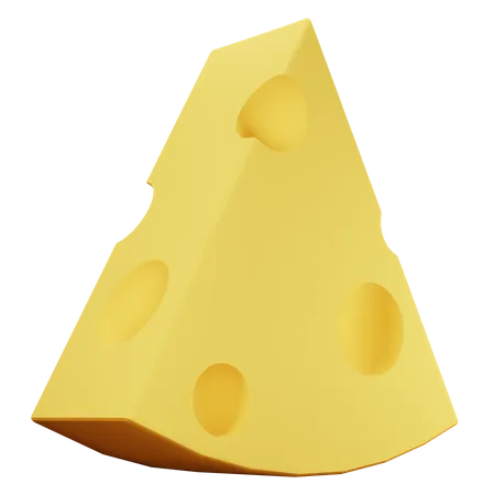 Cheese Cube  3D Icon