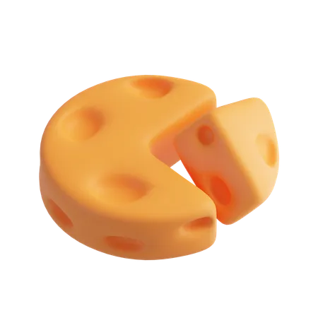 Cheese Cube  3D Icon