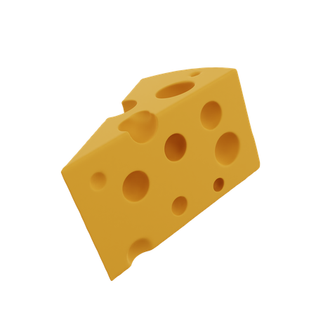 Cheese Cube  3D Icon