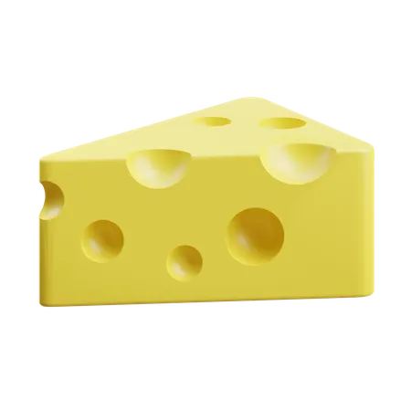 Cheese Cube  3D Icon