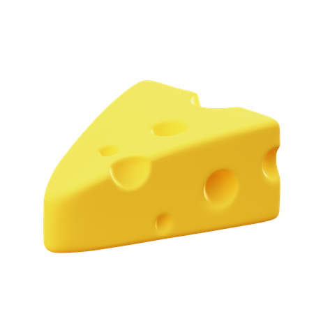 Cheese Cube  3D Icon