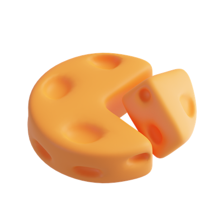 Cheese Cube  3D Icon