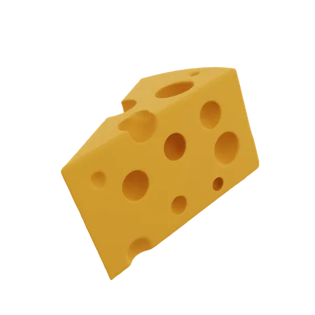 Cheese Cube  3D Icon
