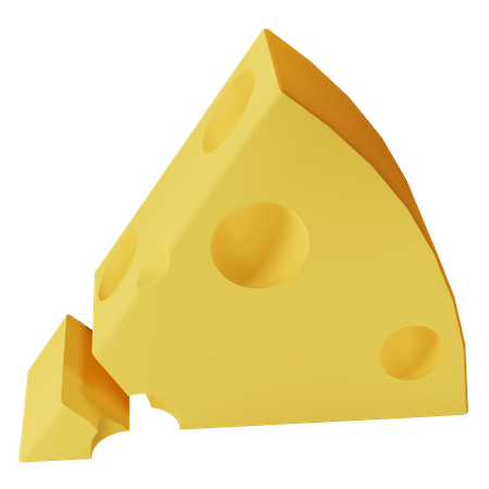 Cheese Cube  3D Icon