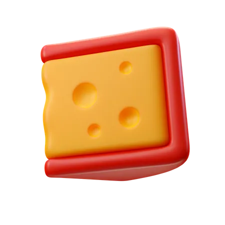 3 D Render Illustration Piece Of Cheese 3D Icon
