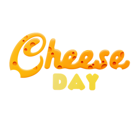 Cheese Day Decoration  3D Icon