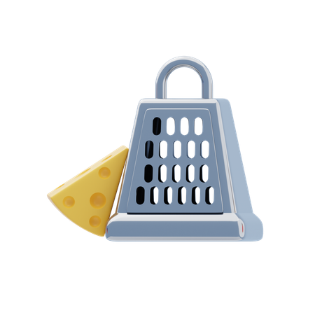 チーズおろし器  3D Icon