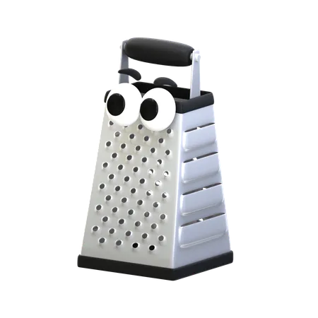 3 D Rendering Cartoon Icon Cooking Tool Series Cheese Grater 3D Icon