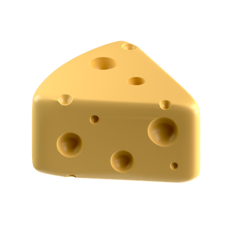 Cheese Piece  3D Icon