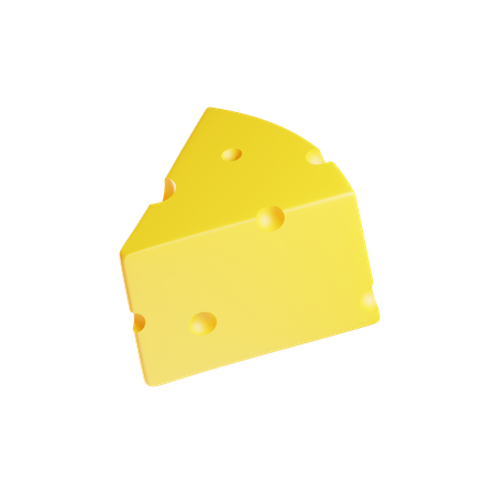 Cheese Piece  3D Icon