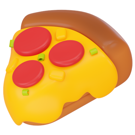Cheese Pizza  3D Icon