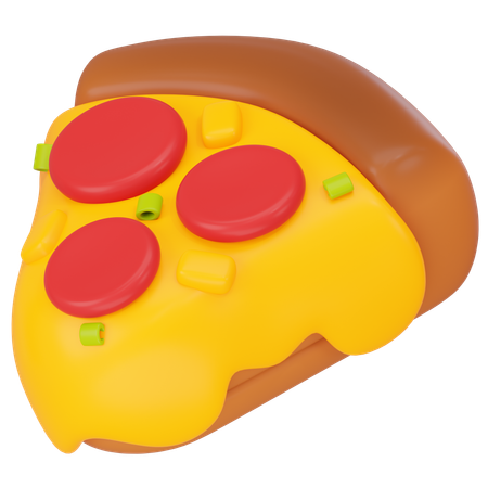 Cheese Pizza  3D Icon