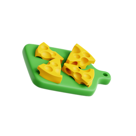 Cheese Platter  3D Icon