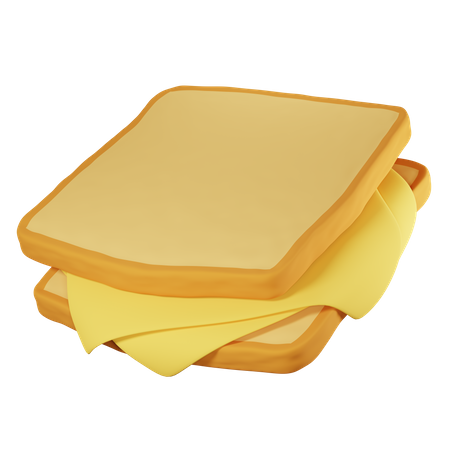 Cheese Sandwich  3D Icon