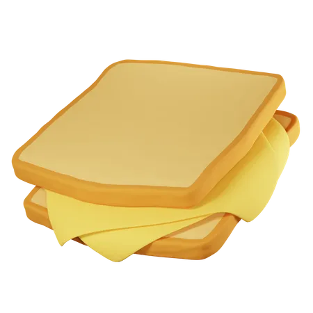 Cheese Sandwich  3D Icon