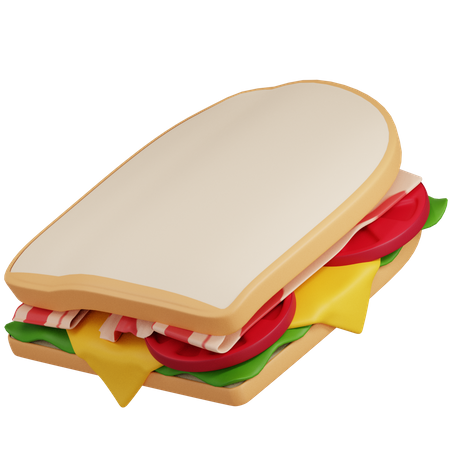 Cheese Sandwitch  3D Icon