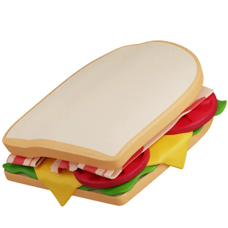 Cheese Sandwitch  3D Icon