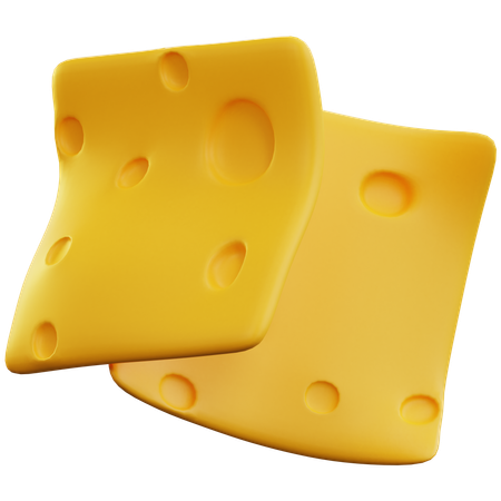 Cheese Slice  3D Icon