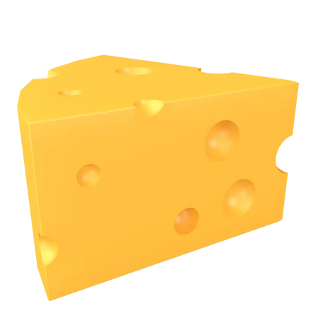 Cheese 3 D Illustration Rendering 3D Icon