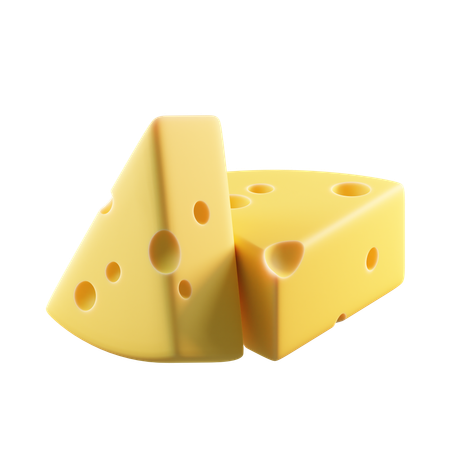 Cheese Slices  3D Icon