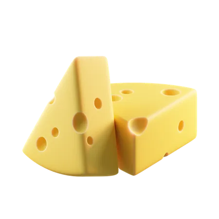 Cheese Slices  3D Icon