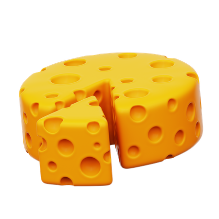 Cheese Wheel  3D Icon
