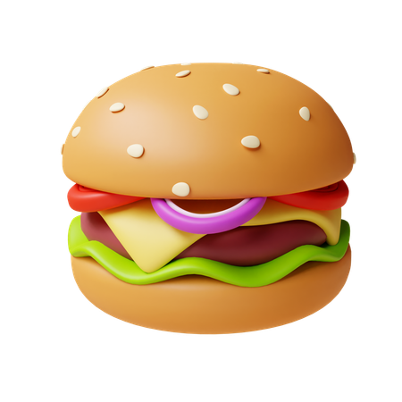 チーズバーガー  3D Icon