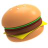 3d cheeseburger