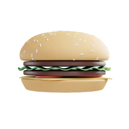 チーズバーガー  3D Icon