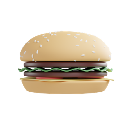 Cheeseburger 3D Illustration