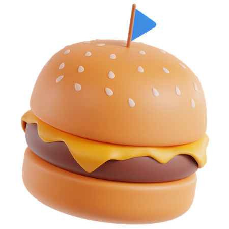 Cheeseburger  3D Icon