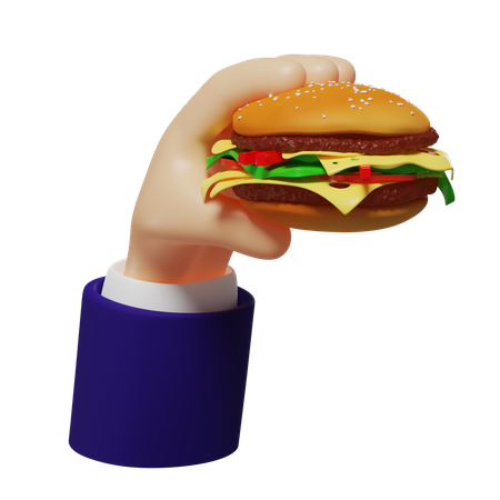 Cheeseburger  3D Illustration