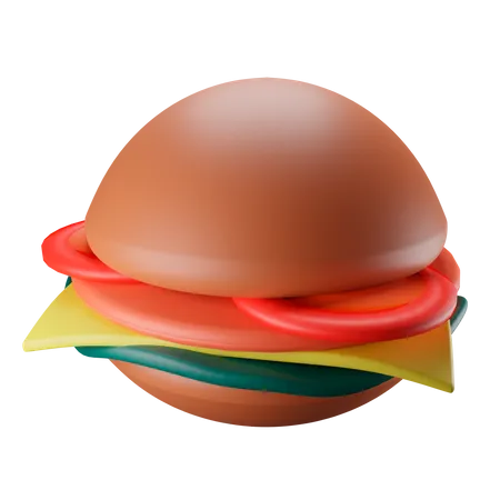 X-Burger  3D Illustration