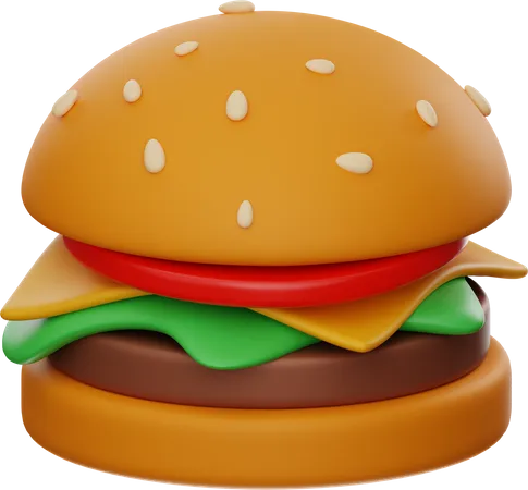 Käseburger  3D Icon