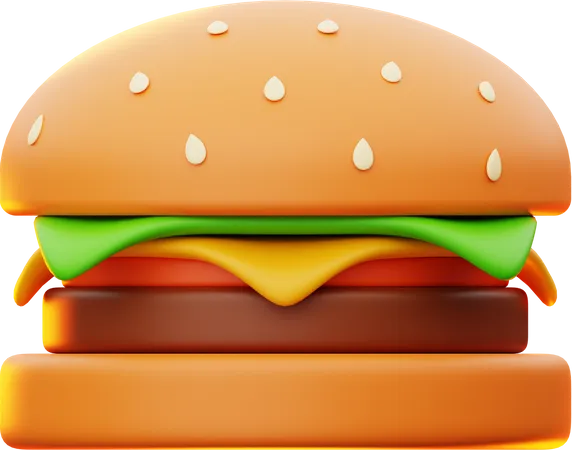 Käseburger  3D Icon