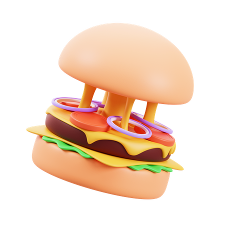 X-Burger  3D Icon