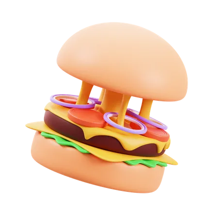 X-Burger  3D Icon