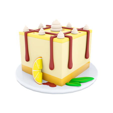 Cheesecake  3D Icon