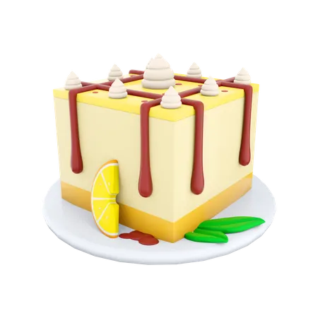 Cheesecake  3D Icon