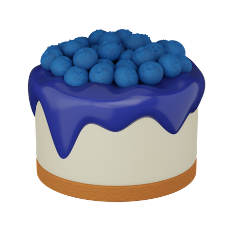 Cheesecake com geléia de framboesa  3D Icon